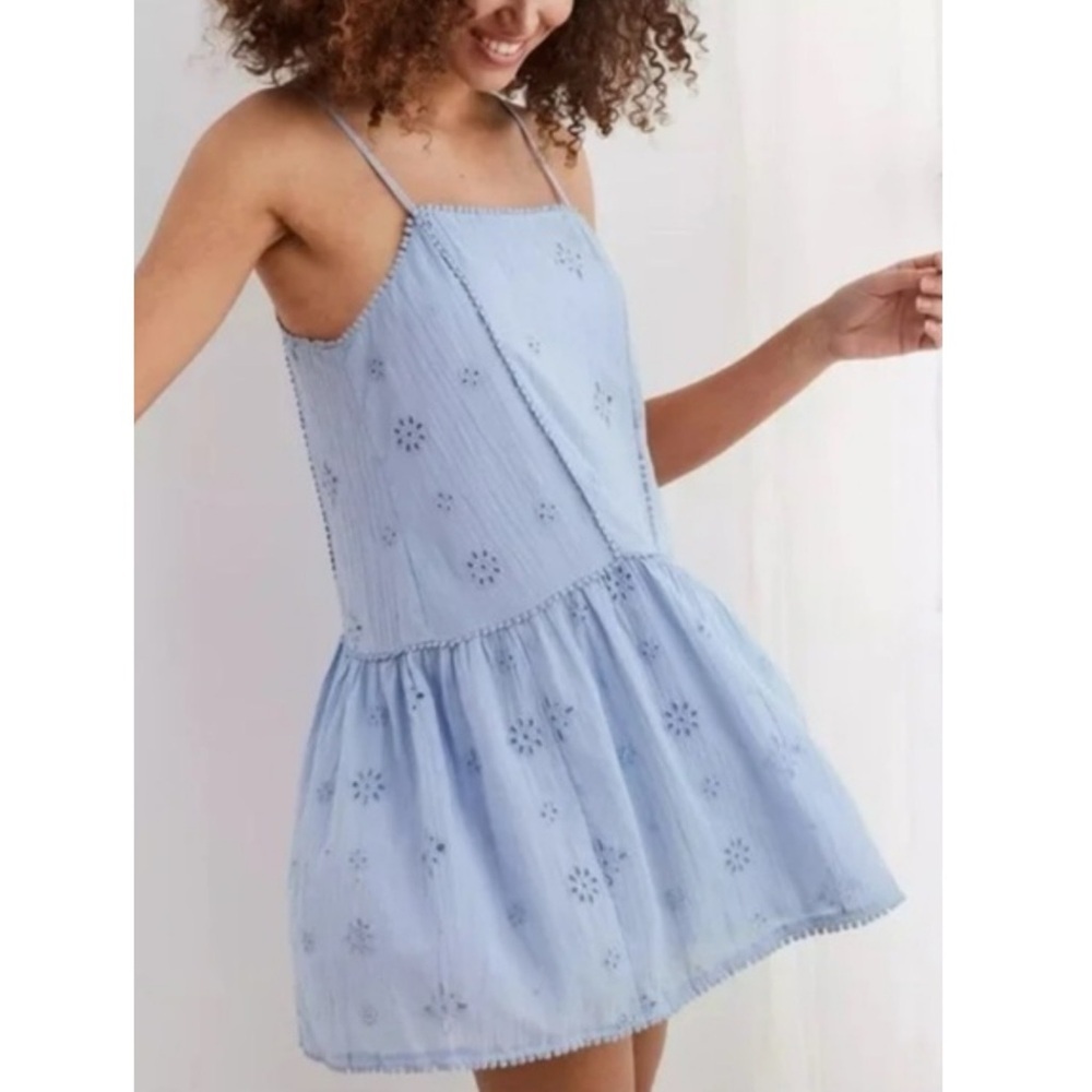 Aerie Eyelet Slip Dress